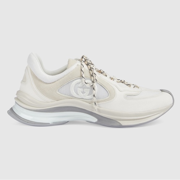 Gucci Shoes - Gucci Women's White Run Suede Sneakers